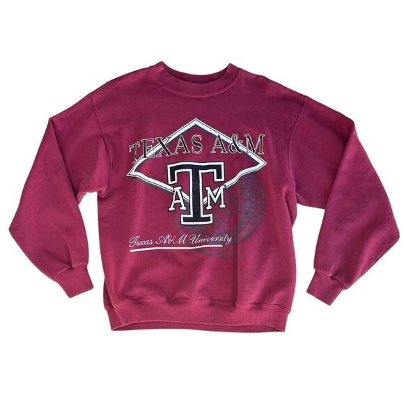 Vintage Hanes Men's L Maroon Crewneck Sweatshirt Pullover Hanes - Picture 1 of 4